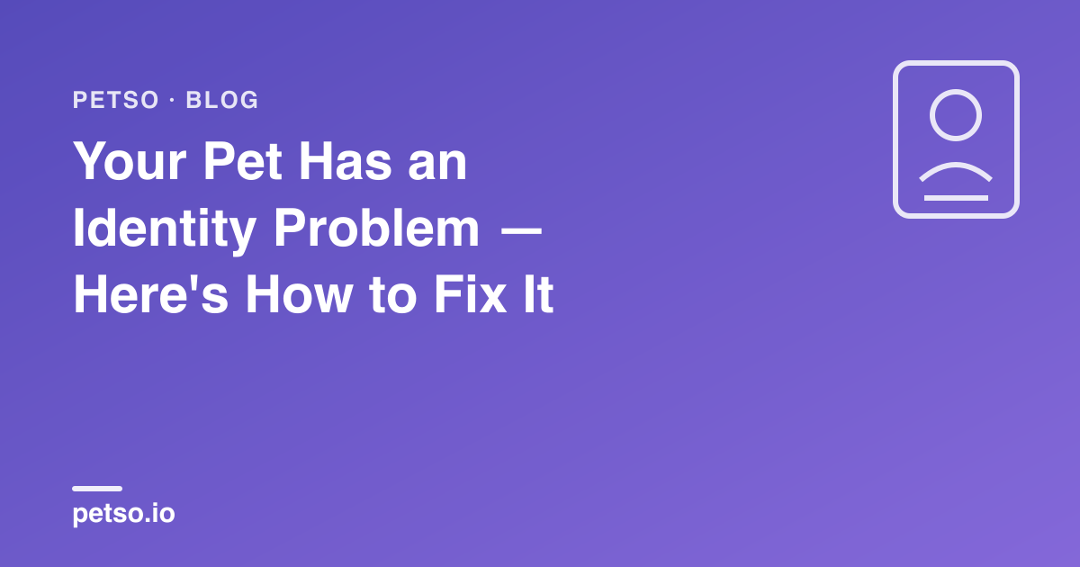 Your Pet Has an Identity Problem — Here's How to Fix It